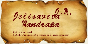 Jelisaveta Mandrapa vizit kartica